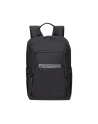 RIVACASE PLECAK NA LAPTOP 13,3-14 ALPENDORF ECO, CZARNY, MATERIAŁ WODOODPORNY, EKO RPET, KIESZENIE NA SMARTFON, DOKUM,AKCES - nr 114