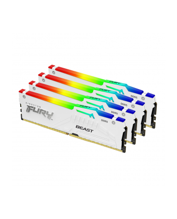 KINGSTON DDR5 128GB 5200Mhz CL40 FURY Beast White RGB KITx4 nr 1