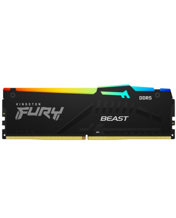 kingston Pamięć DDR5 Fury Beast RGB 128GB(4*32GB)/5600 CL40 czarna