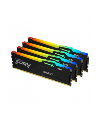 kingston Pamięć DDR5 Fury Beast RGB 128GB(4*32GB)/5600 CL40 czarna