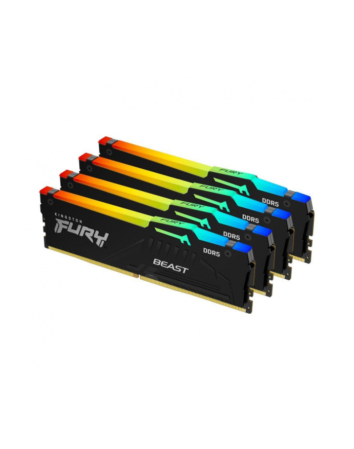 kingston Pamięć DDR5 Fury Beast RGB 128GB(4*32GB)/5600 CL40 czarna główny