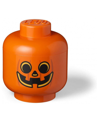 Room Copenhagen LEGO Storage Head ''Pumpkin'', large, storage box (orange / Kolor: CZARNY)