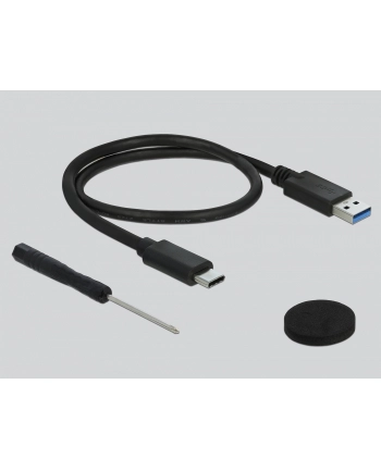 DeLOCK external enclosure for 2.5? SATA HDD / SSD with SuperSpeed USB 10 Gbps (USB 3.1 Gen 2), drive enclosure (Kolor: CZARNY)