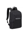 RIVACASE PLECAK NA LAPTOP 13,3-14 ALPENDORF ECO, CZARNY, MATERIAŁ WODOODPORNY, EKO RPET, KIESZENIE NA SMARTFON, DOKUM,AKCES - nr 113