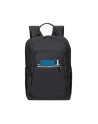 RIVACASE PLECAK NA LAPTOP 13,3-14 ALPENDORF ECO, CZARNY, MATERIAŁ WODOODPORNY, EKO RPET, KIESZENIE NA SMARTFON, DOKUM,AKCES - nr 114