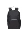 RIVACASE PLECAK NA LAPTOP 13,3-14 ALPENDORF ECO, CZARNY, MATERIAŁ WODOODPORNY, EKO RPET, KIESZENIE NA SMARTFON, DOKUM,AKCES - nr 115