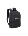 RIVACASE PLECAK NA LAPTOP 13,3-14 ALPENDORF ECO, CZARNY, MATERIAŁ WODOODPORNY, EKO RPET, KIESZENIE NA SMARTFON, DOKUM,AKCES - nr 48