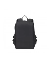 RIVACASE PLECAK NA LAPTOP 13,3-14 ALPENDORF ECO, CZARNY, MATERIAŁ WODOODPORNY, EKO RPET, KIESZENIE NA SMARTFON, DOKUM,AKCES - nr 62