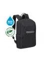 RIVACASE PLECAK NA LAPTOP 13,3-14 ALPENDORF ECO, CZARNY, MATERIAŁ WODOODPORNY, EKO RPET, KIESZENIE NA SMARTFON, DOKUM,AKCES - nr 89