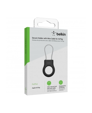 belkin Bezpieczny uchwyt z linką do AirTag czarny