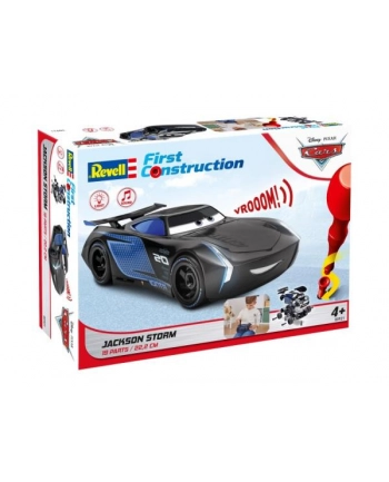 Revell 00921 First Construction Auto do składania Jackson Storm światło i dźwięk