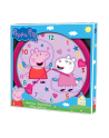 Zegar ścienny Wall clock 25cm Świnka Peppa Peppa Pig PP09054 Kids Euroswan - nr 1