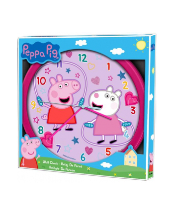 Zegar ścienny Wall clock 25cm Świnka Peppa Peppa Pig PP09054 Kids Euroswan