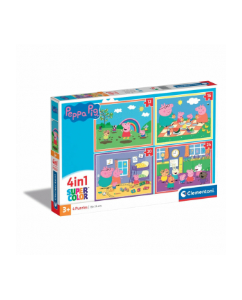 Clementoni Puzzle 4w1 Świnka Peppa 21516