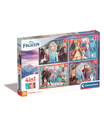 Clementoni Puzzle 4w1 Frozen. Kraina Lodu 21518