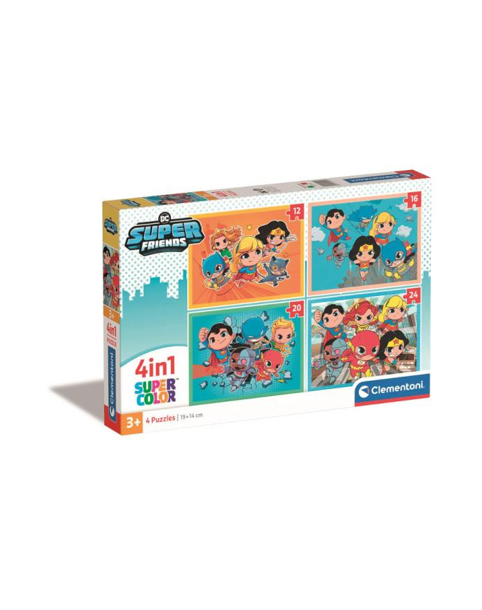 Clementoni Puzzle 4w1 DC Superfriends 21520 główny