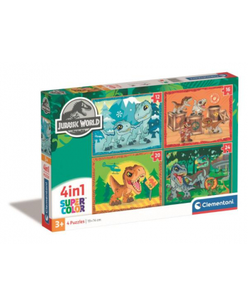 Clementoni Puzzle 4w1 Jurassic World 21521