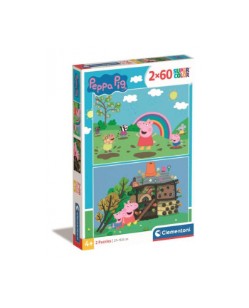 Clementoni Puzzle 2x60el Świnka Peppa 21622