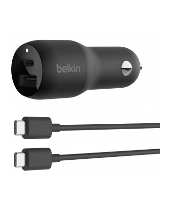 belkin Dwuportowa ładowarka samochodowa BoostCharge z PPS 37W USB-C PD Dual PPS USB-C 25W USB-A 12W