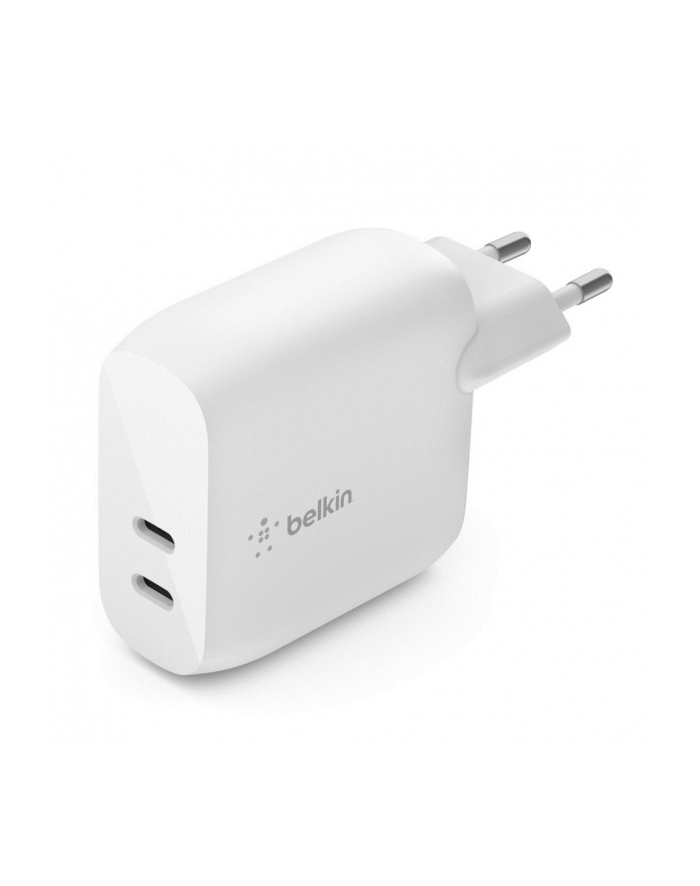 belkin Dwuportowa ładowarka BoostCharge 40W Dual 20W USB-C PD biała główny