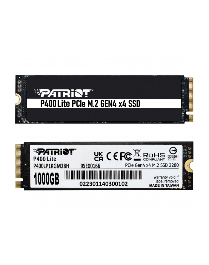 patriot Dysk SSD 1TB Viper P400 Lite 3500/2700MB/s PCIe M.2 Gen 4x4 NVMe1.4 główny
