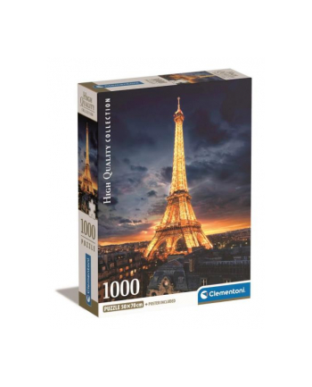 Clementoni Puzzle 1000el Wieża Eiffel'a nocą 39703