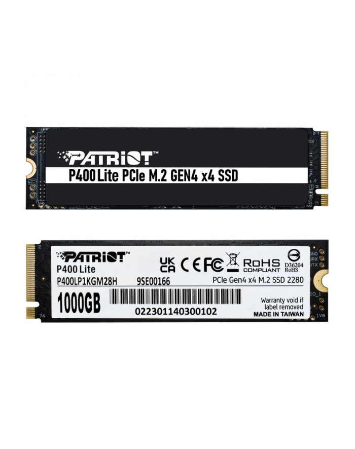 patriot Dysk SSD 1TB Viper P400 Lite 3500/2700MB/s PCIe M.2 Gen 4x4 NVMe1.4 główny