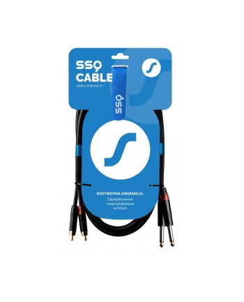 sound station quality (ssq) SSQ RCAJM5 - Kabel 5 metrowy 2xRCA- 2x JACK MONO 6,3mm