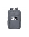 RIVACASE PLECAK NA LAPTOP 17,3''; ALPENDORF ECO, SZARY, MATERIAŁ WODOODPORNY, EKO RPET, KIESZENIE NA SMARTFON, DOKUM, AKCES - nr 44