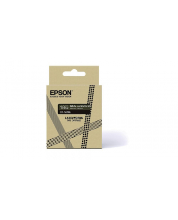 EPSON Matte Tape Khaki/White 18mm 8m LK-5QWJ