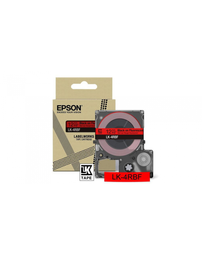 EPSON Colour Tape Fluorescent Red/Black 12mm 5m LK-4RBF główny