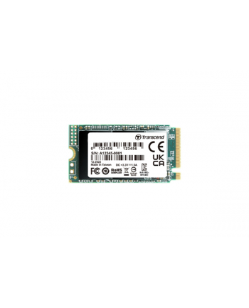 TRANSCEND 256GB M.2 2242PCIe Gen3x4 NVMe 3D TLC DRAM-less