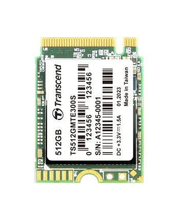 TRANSCEND 512GB M.2 2230 SSD PCIe Gen3x4 NVMe 3D TLC DRAM-less
