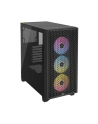 CORSAIR 3000D RGB Tempered Glass Mid Tower Black - nr 1