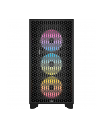 CORSAIR 3000D RGB Tempered Glass Mid Tower Black