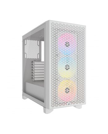 CORSAIR 3000D RGB Tempered Glass Mid Tower White