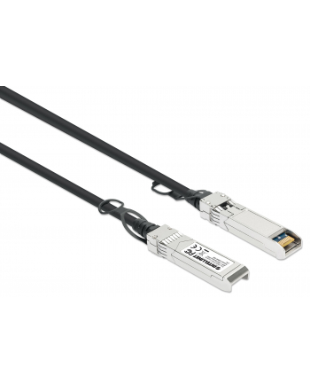 INTELLINET SFP+ 10G Passive DAC Twinax Cable SFP+ to SFP+ 5 m 14 ft. MSA-compliant Direct Attach Copper AWG 24 Black