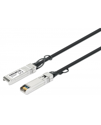 INTELLINET SFP+ 10G Passive DAC Twinax Cable SFP+ to SFP+ 5 m 14 ft. MSA-compliant Direct Attach Copper AWG 24 Black