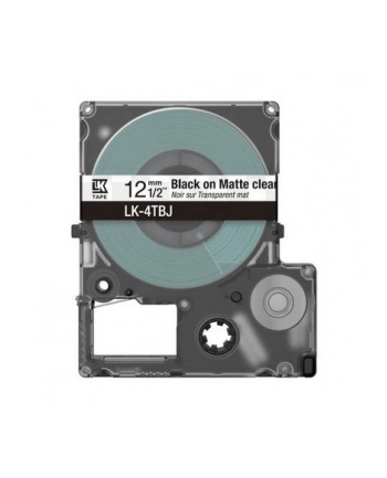EPSON Matte Tape Clear/Black 12mm 8m LK-4TBJ nr 1