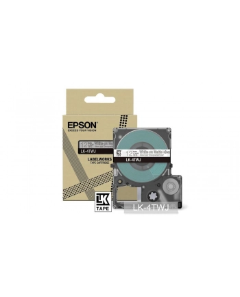 EPSON Matte Tape Clear/White 12mm 8m LK-4TWJ nr 1
