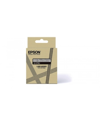 EPSON Matte Tape Clear/White 18mm 8m LK-5TWJ nr 2