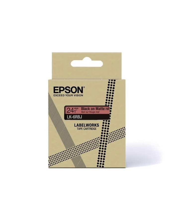 EPSON Matte Tape Red/Black 18mm 8m LK-5RBJ główny