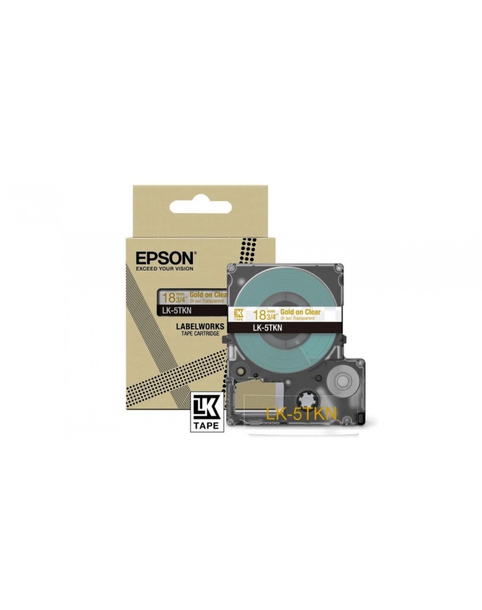 EPSON Metallic Tape Clear/Gold 18mm 9m LK-5TKN główny