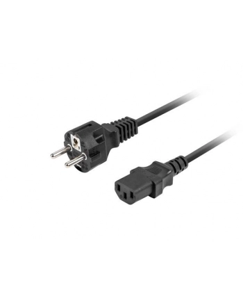 lanberg Kabel zasilający CEE 7/7 -> C320 C13 1.8m prosty, czarny nr 1