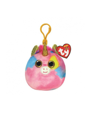 ty inc. Maskotka brelok TY Squish-a-Boos FANTASIA - wielobarwny jednorożec 8,5cm 39572