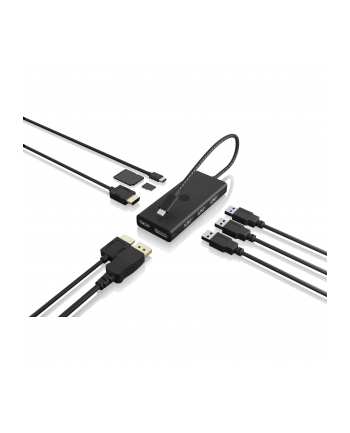 icybox Stacja dokująca IB-DK4011-CPD 9in1,HDMI,DP,CR,TYPE-C