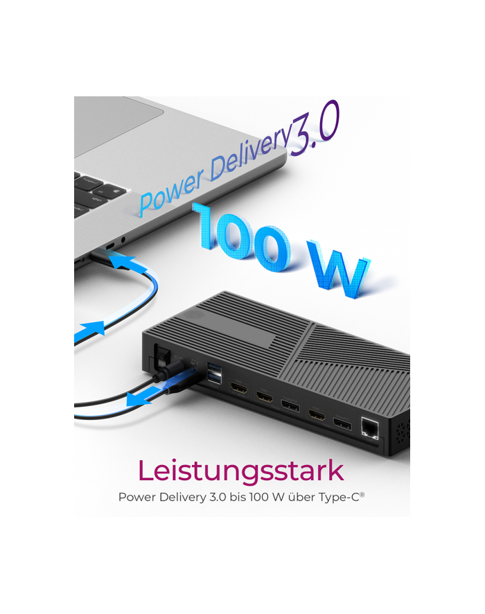 icybox Stacja dokująca IB-DK2246-C 11in1,HDMI,DP,LAN,TYPE-C główny