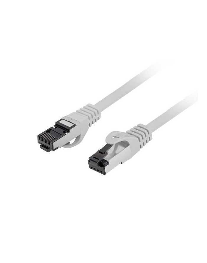 LANBERG patchcord kat.8.1 S/FTP LSZH CU 0.25m szary główny