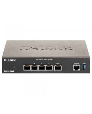 D-LINK Double-WAN Unified Services VPN Router 1 Gigabit WAN Port 3 Gigabit LAN Ports 1 Configurable Gigabit Port 950Mbps Firewall