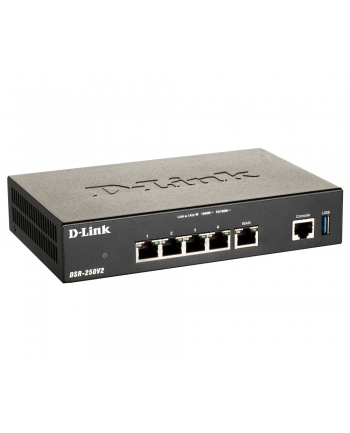 D-LINK Double-WAN Unified Services VPN Router 1 Gigabit WAN Port 3 Gigabit LAN Ports 1 Configurable Gigabit Port 950Mbps Firewall